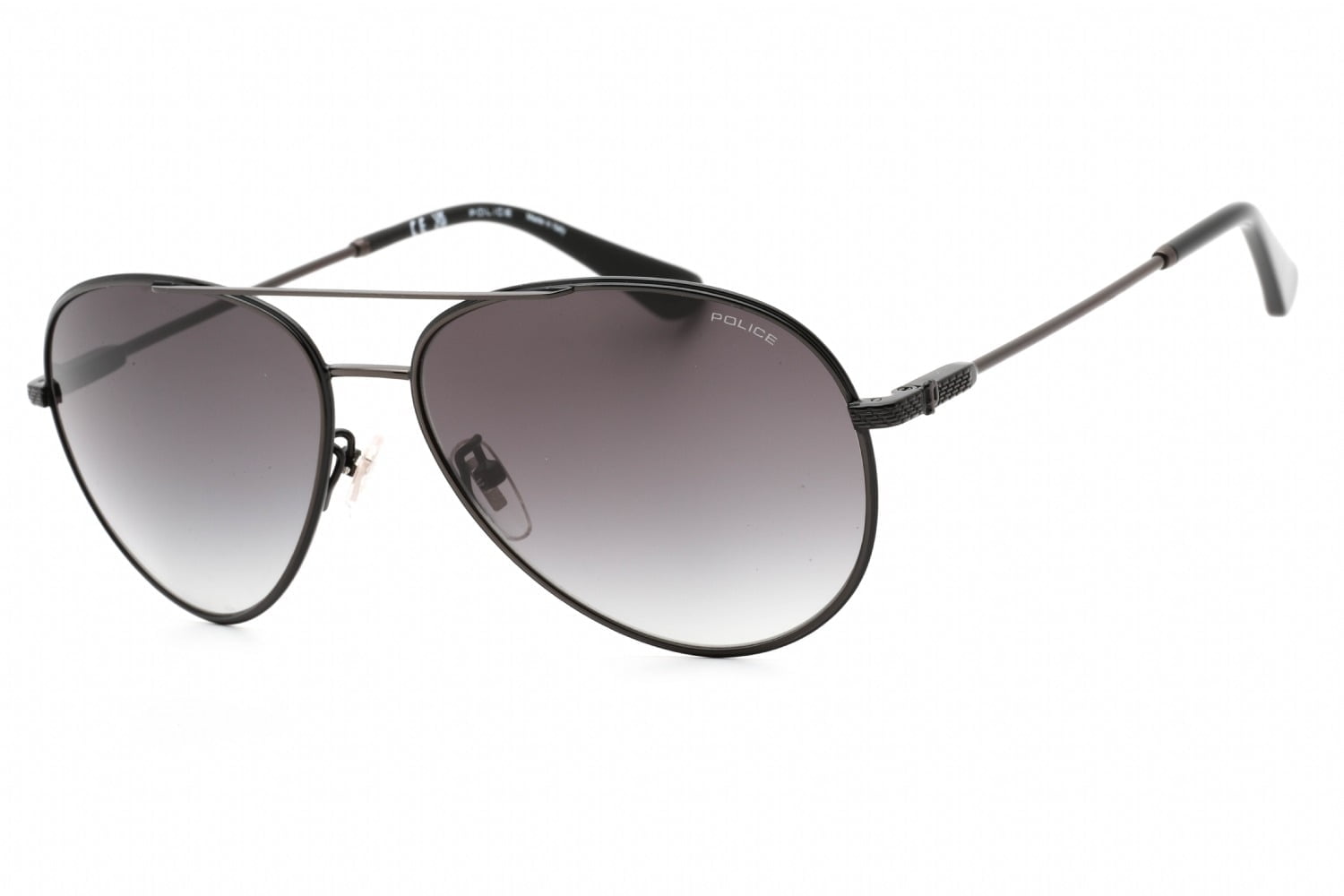 Sunglasses-Police-SPLL11M-Shiny-Gunmetal-W-Shiny-Black-Parts-1.jpg POLICE SPLL11M 0K59 - Image 1