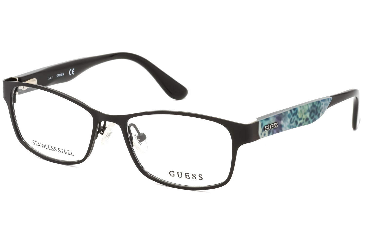 designer-glasses-frames-guess-gu2608-satinblackclearlens-1.jpg GUESS GU2608 002 - Image 1