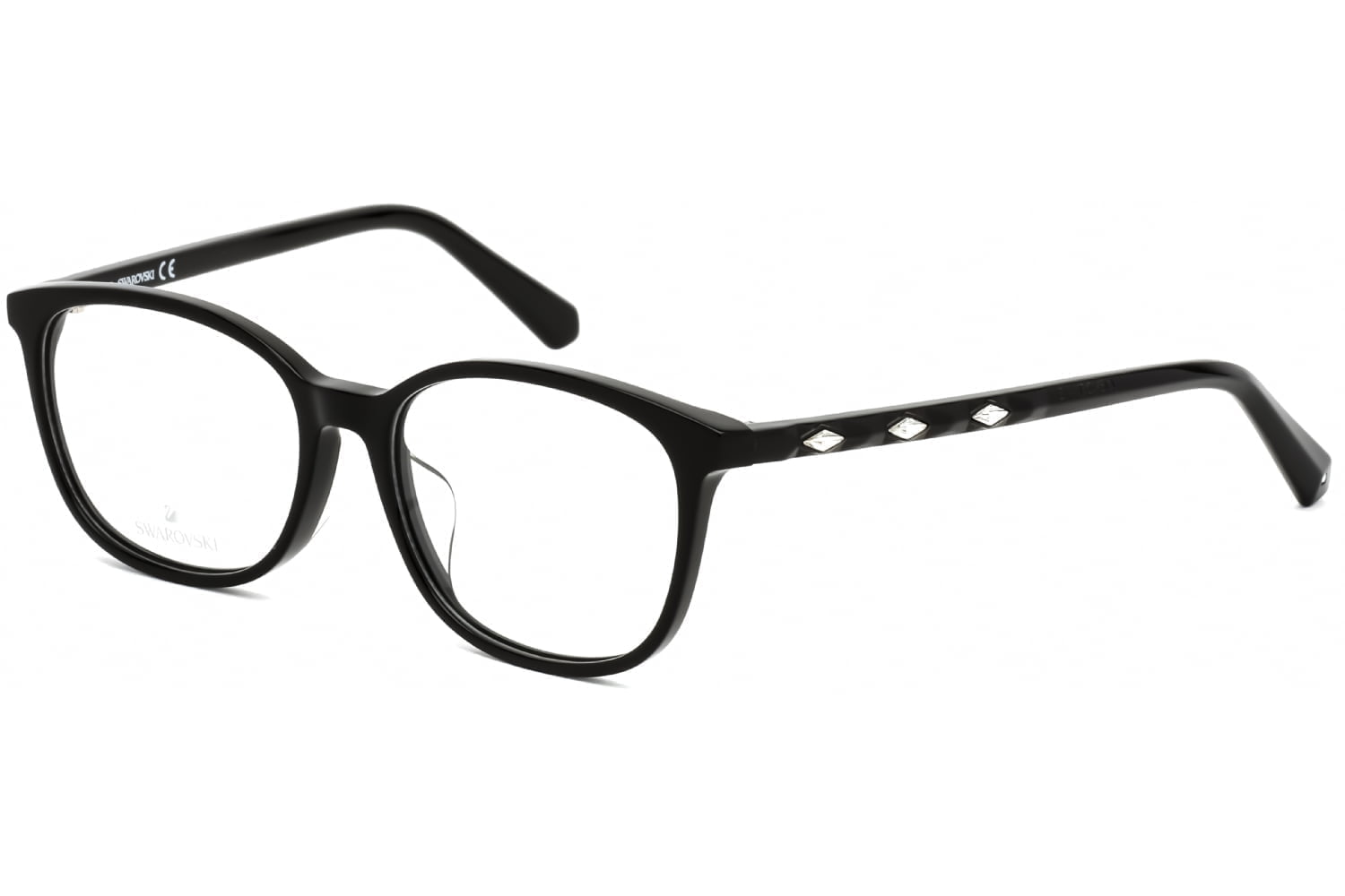 designer-glasses-frames-swarovski-sk5300f-shinyblack-1.jpg SWAROVSKI SK5300-F 001 - Image 1